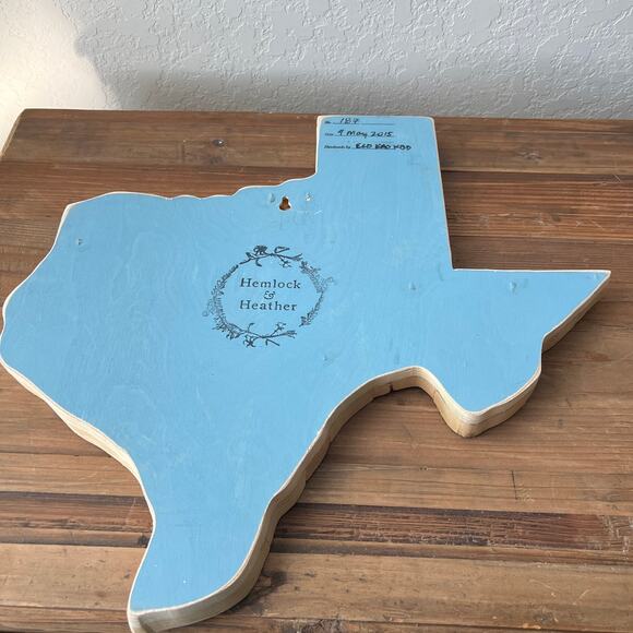 Hemlock‎ and Heather Wood Numbered Texas Wall Decor Art - Picture 6 of 10